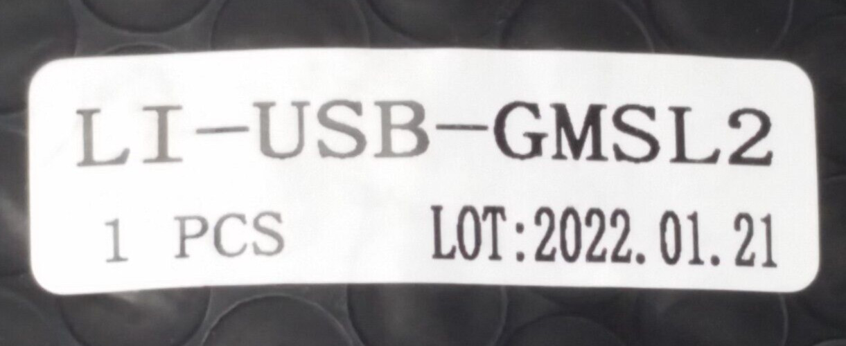 LI-USB-GMSL2 Can Connect to USB 3.0