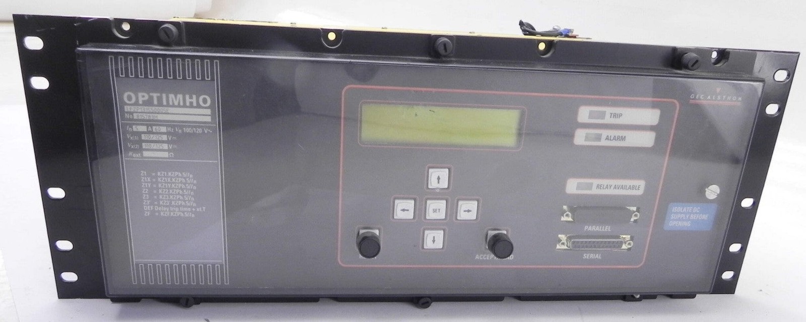 Gec OPTIMHO Distance Protection Relay LFZP131S50005E
