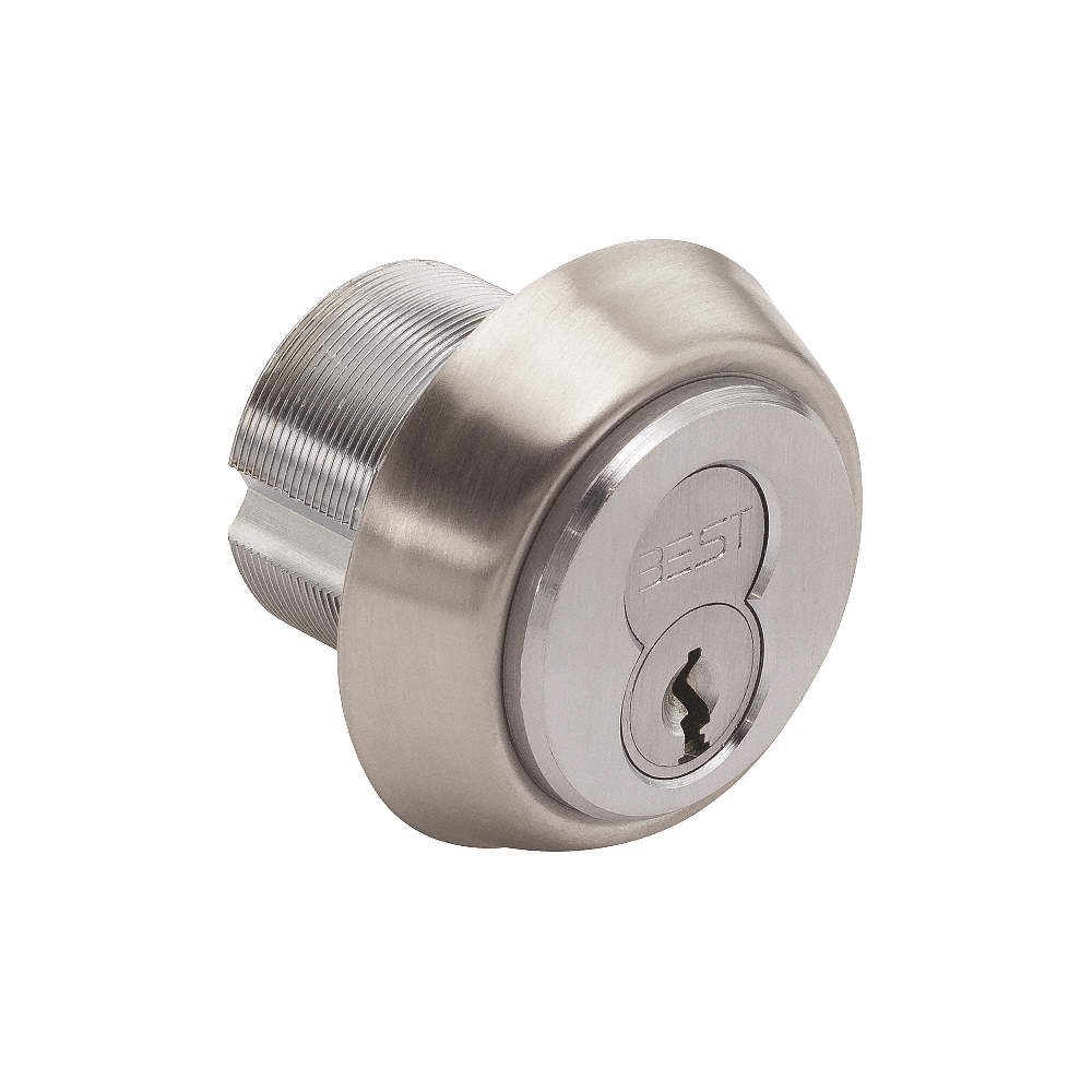 BEST 1E74C129RP3626 Mortise Cylinder,Satin Chrome Finish 481T89
