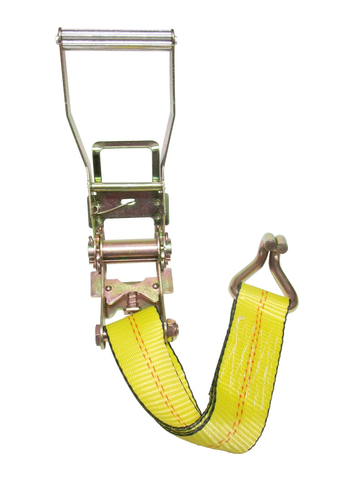 2″ x 30′ Ratchet Tie-Down Strap with J-Hooks, WLL 3,335 lbs Trailer, ATV, Auto
