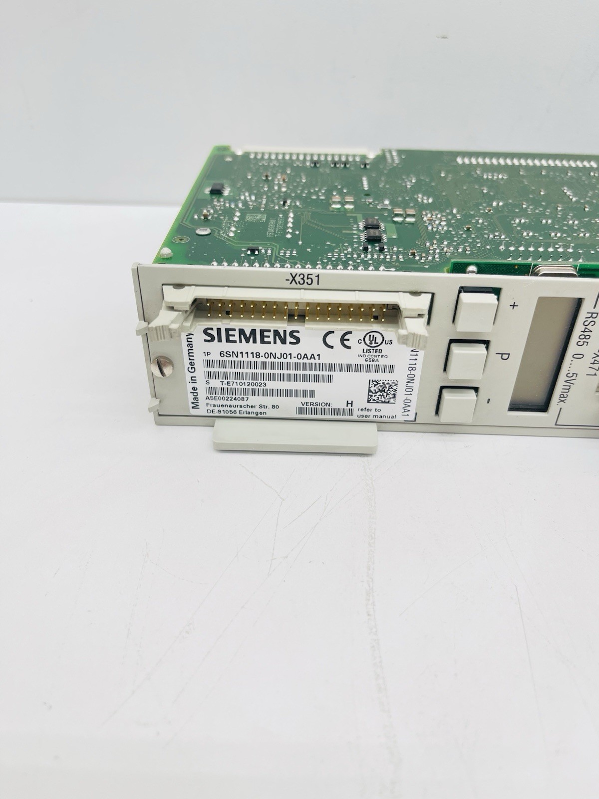 SIEMENS 6SN1118-0NJ01-0AA1 Version H With 6SN1114-0NB00-0AA2 And A5E02252449