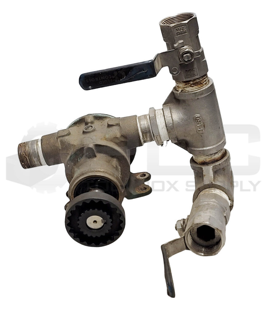 JABSCO 6400-0004 IMPELLAR PUMP W/ (2) CF8M VALVE 1-1/2″ 800WOG