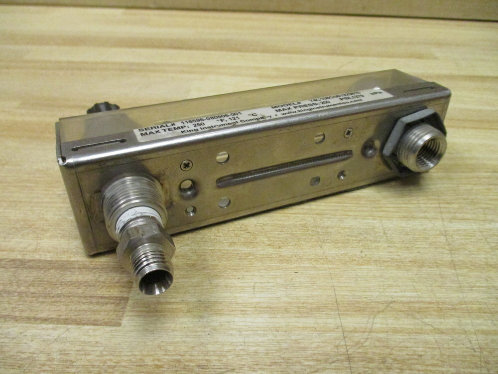 King Instrument 74C108G061323810 Flow Meter W/ Fitting