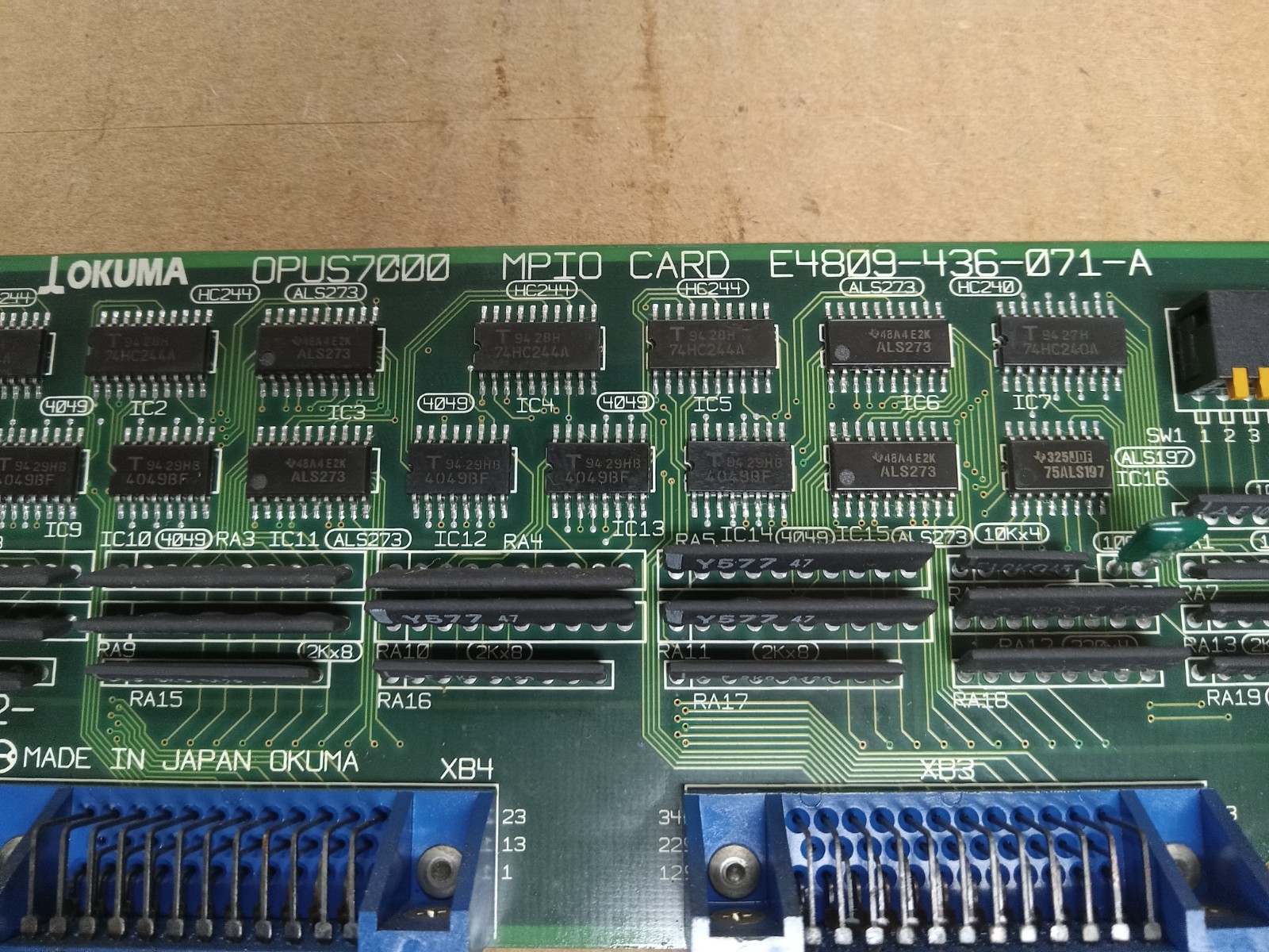Okuma Opus 7000 MPIO Card E4809-436-071-A