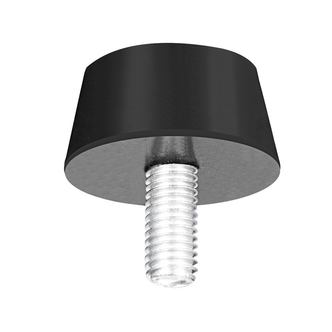38x20mm Conical Rubber Mount with M10 x 20mm Studs Vibration Isolators,4pcs
