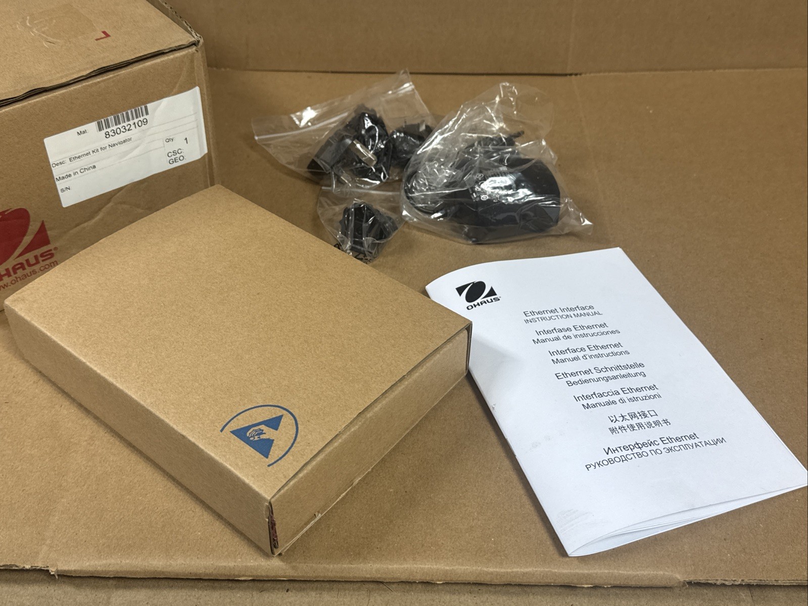 NEW OHAUS 83032109 Ethernet Interface Kit For Navigator Series Scales FAST SHIP