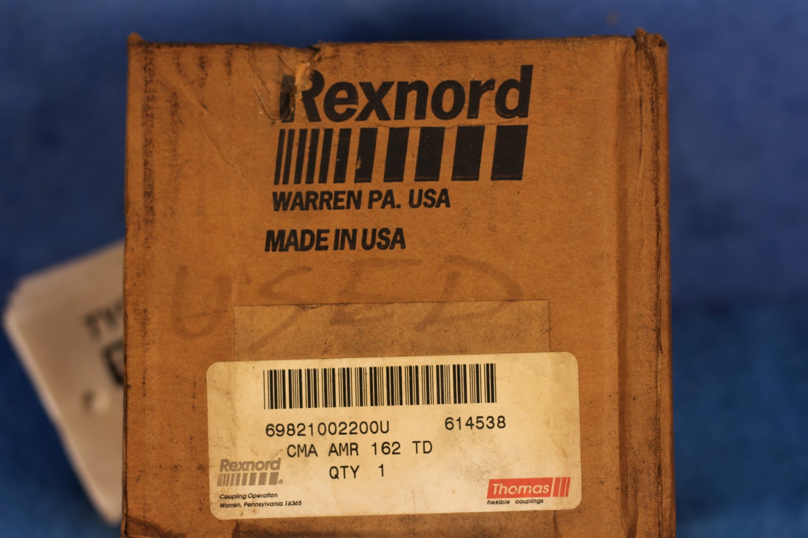 NEW REXNORD 614538 COUPLER CMA-AMR-162-TD 1 YEAR WARRANTY