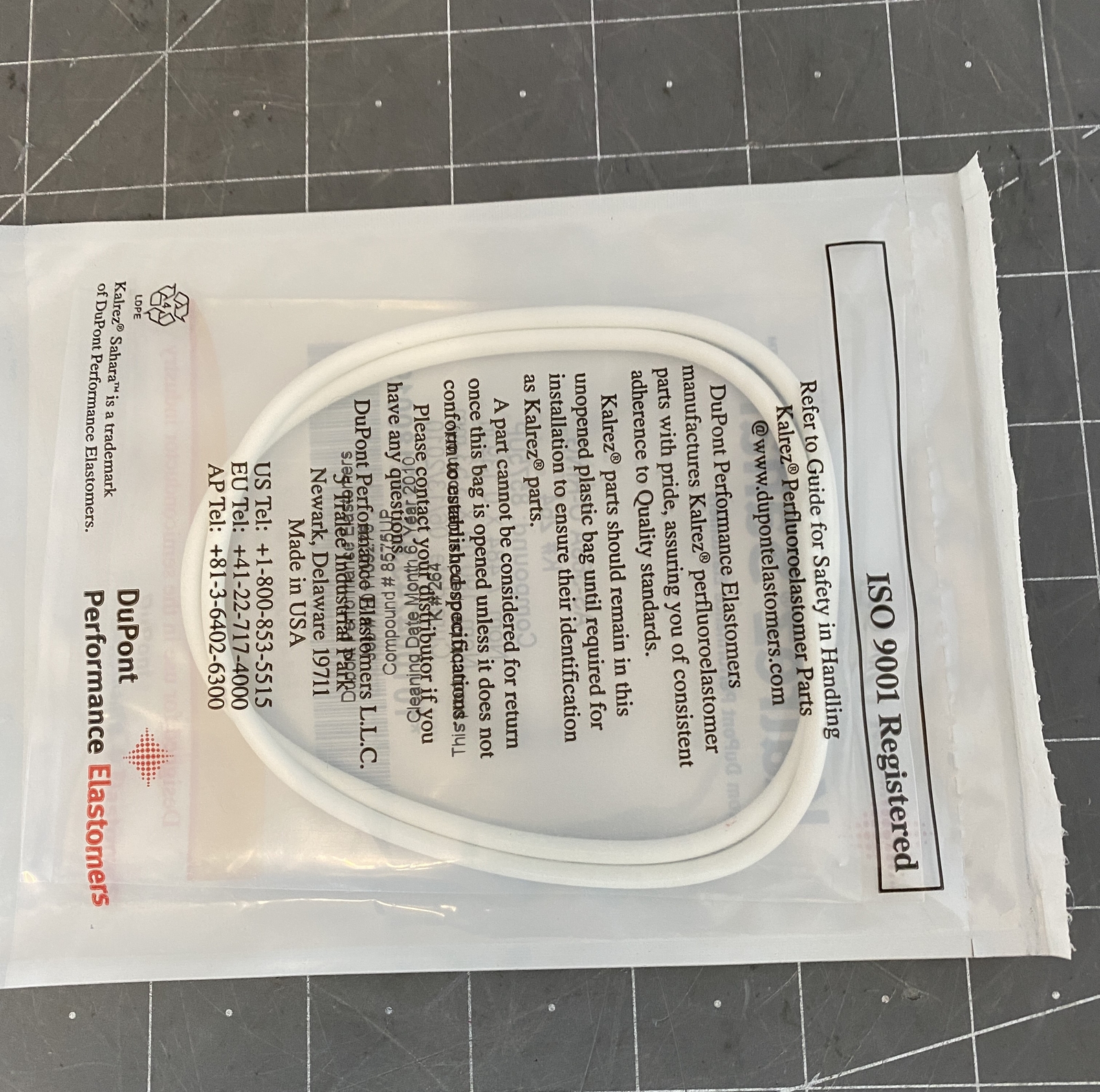 Kalrez AS-568A O-Ring K# 264 7.484 x 0.139 in 190.09 x 3.53 mm PN: 8575UP
