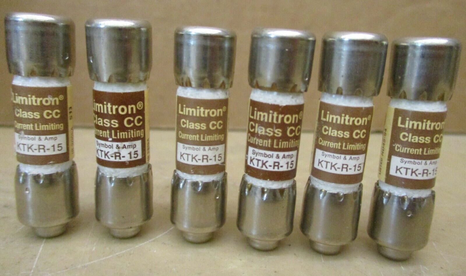 Bussmann Limitron Fuse KTK-R-15 Current Limiting Class CC Lot of 6 Pcs 46725ISU