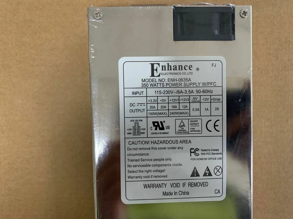 1PCS ENH-0635A 350W Enhance PSU 1U Power Supply