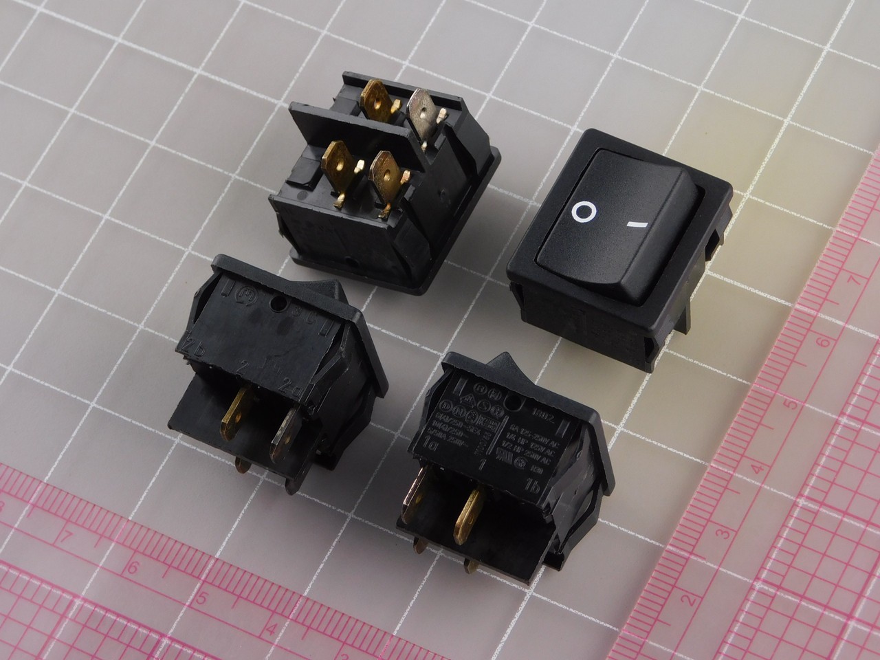 Lot of 96 MARQUARDT 1802.6123 Rocker Switches ROCKER ON/OFF SWITCH DPST X131316