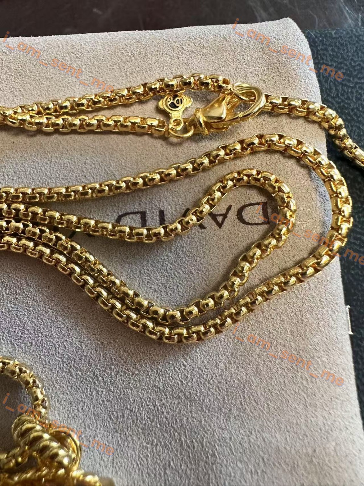 NewDAVlDYurman.Sterling*GOLD Diam.Lemon&Citrine 14mm Chatelaine