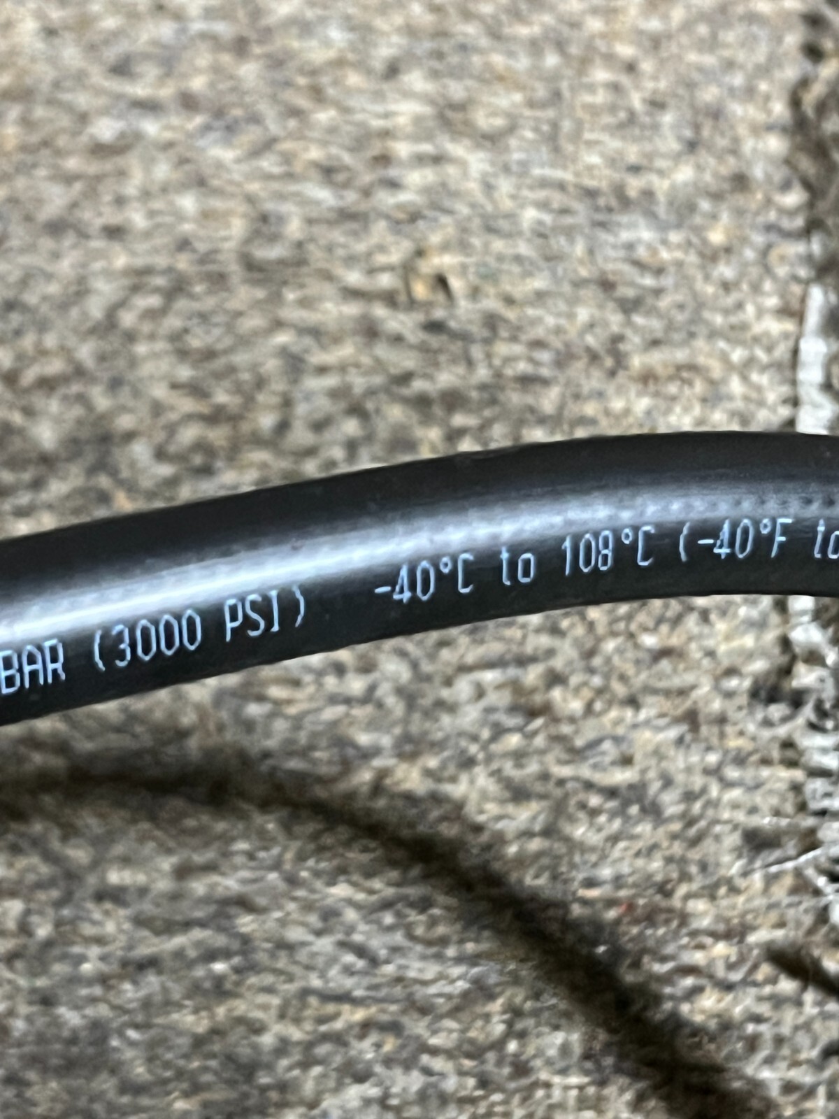 Danfoss 8534468 Rev 2 Hydraulic Hose / Fitting Black / Silver