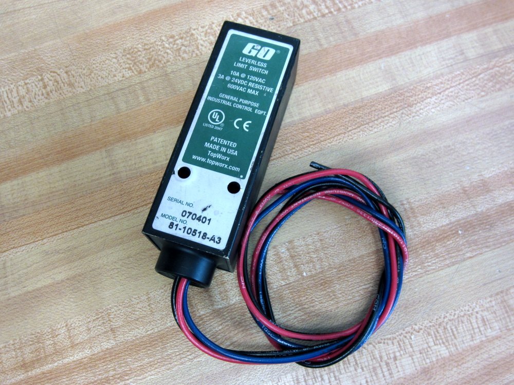 TopWorx 81-10518-A3 GO Leverless Limit Switch 8110518A3