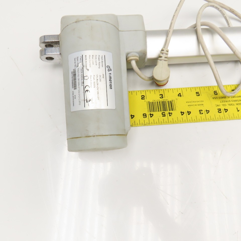 TiMotion TA-23 Series Actuator Cylinder 24VDC 5000N Push 24″ OAL