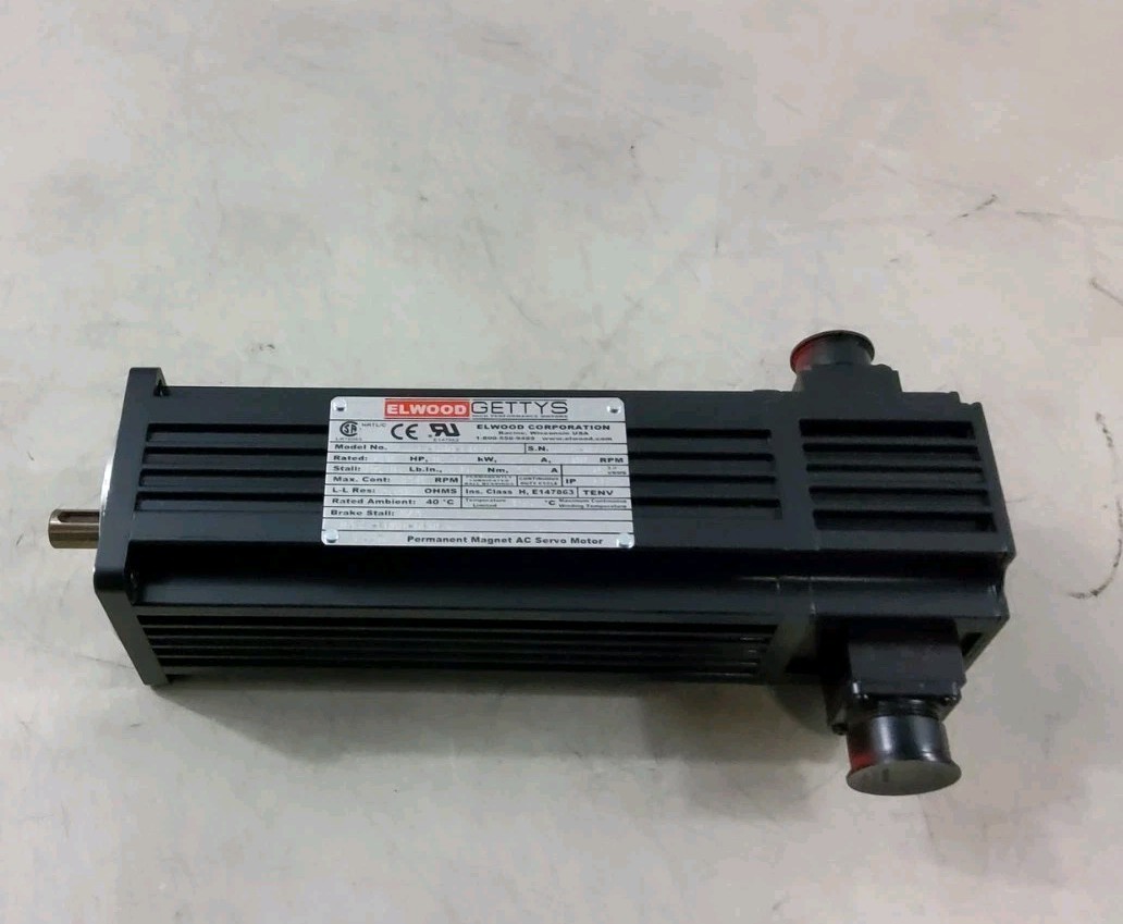Elwood Gettys S33F-R00-E020 Permanent Magnet AC Servo Motor 1.0 HP 2500 RPM