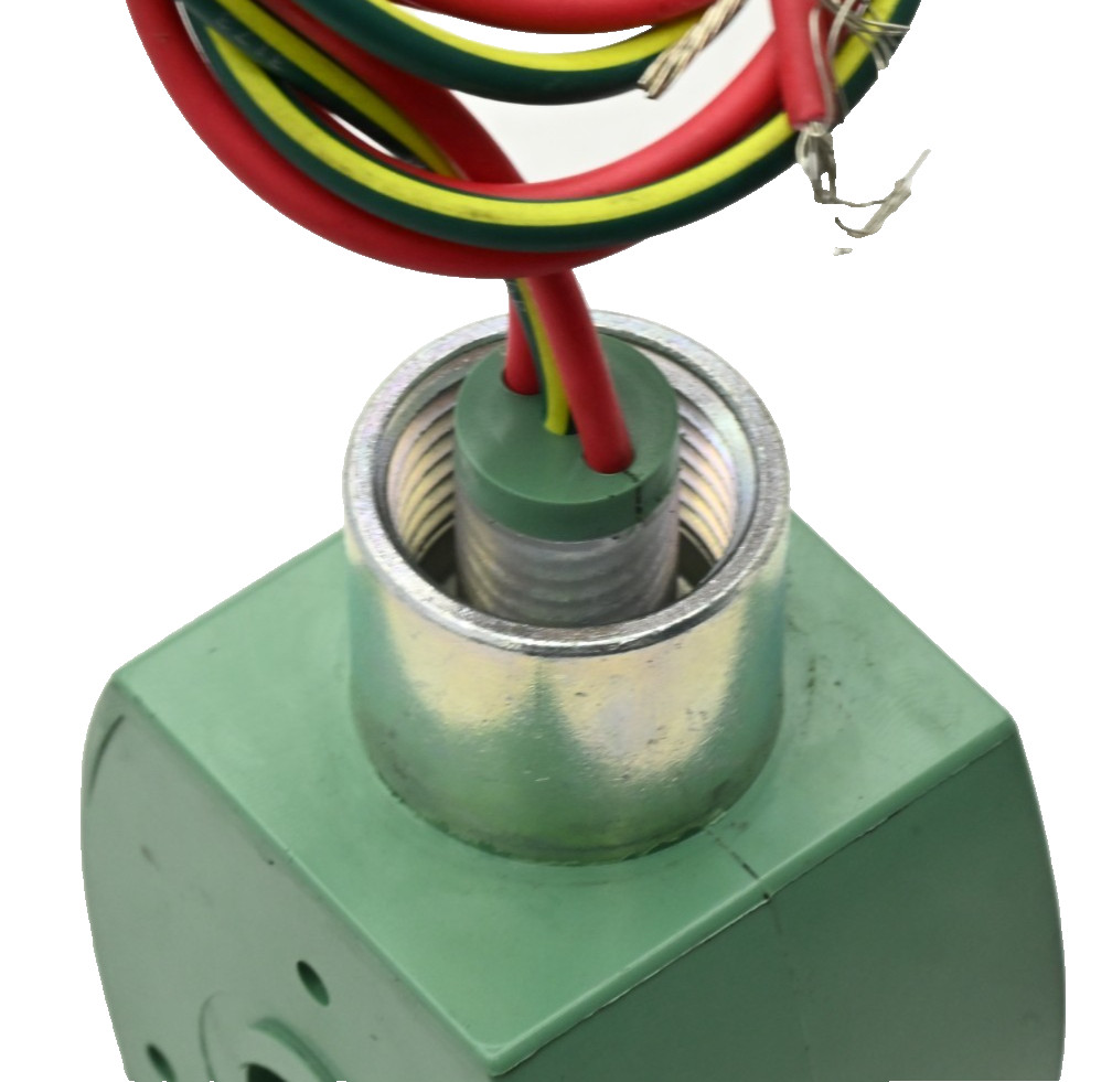 Lot of 2x ASCO Solenoid MP-C-080 238610 -032-D Coil 120V AC 50/60Hz Green Epoxy