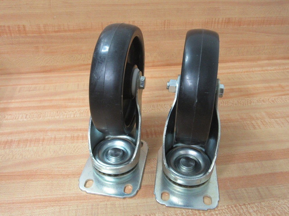 Grainger 4W913 Sanitary Plate Caster 4W913B (Pack of 2)