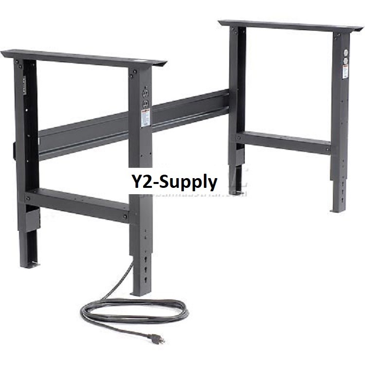 NEW 60″W X 30″D Maple Butcher Block Safety Edge Workbench-Adj Hgt–Black!!