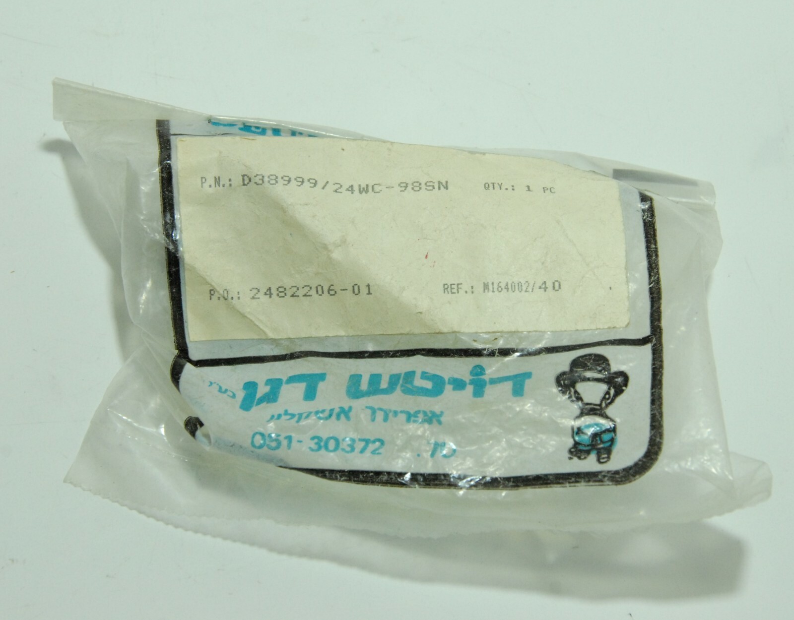 Deutsch Dagan D38999/24WC-98SN Amphenol Ref M164002/40 Connector W/ Pins