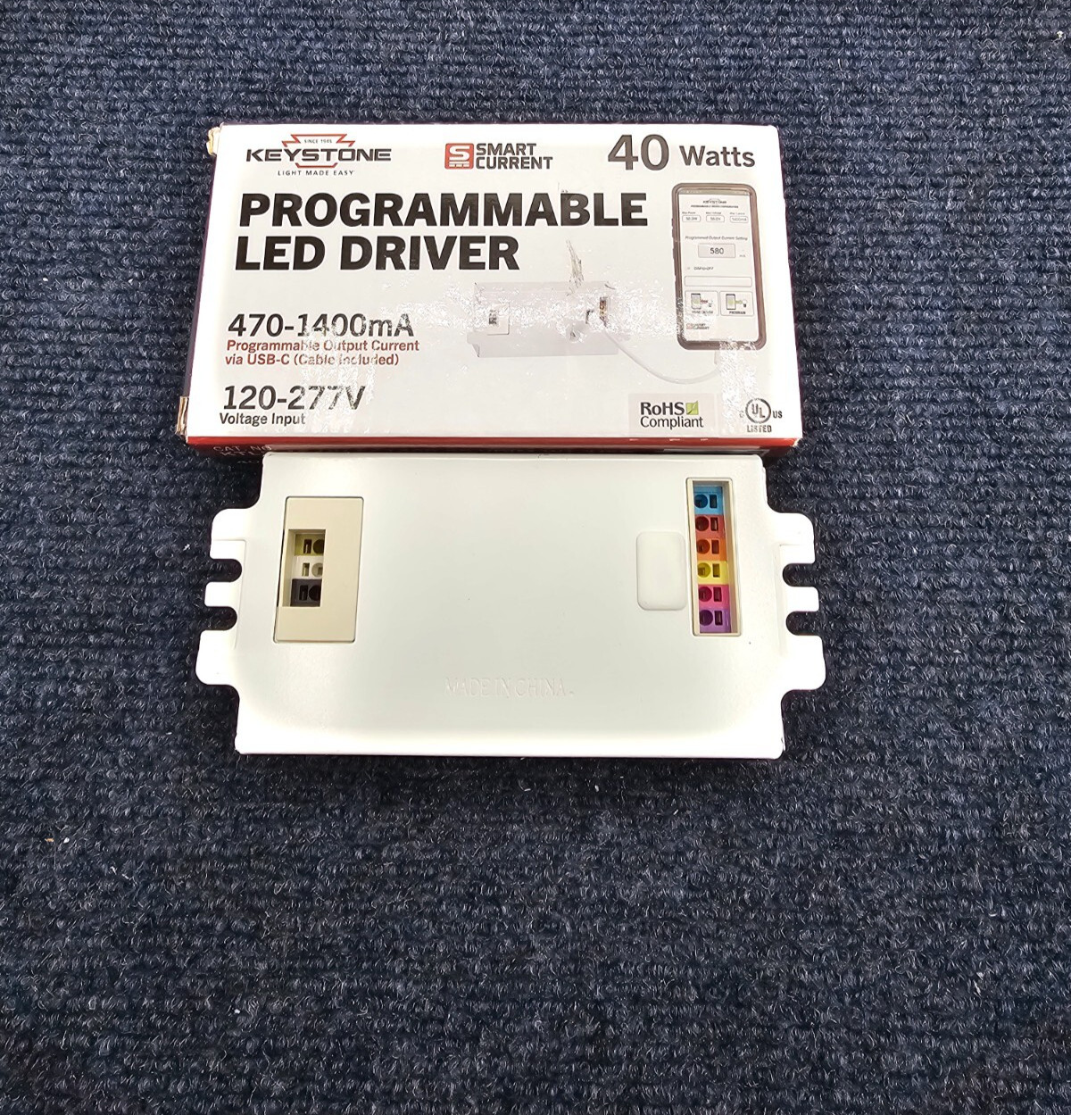 Keystone KTLD-40-UV-SC1400-56-VDIM-W1/USB, US Class 2 LED driver