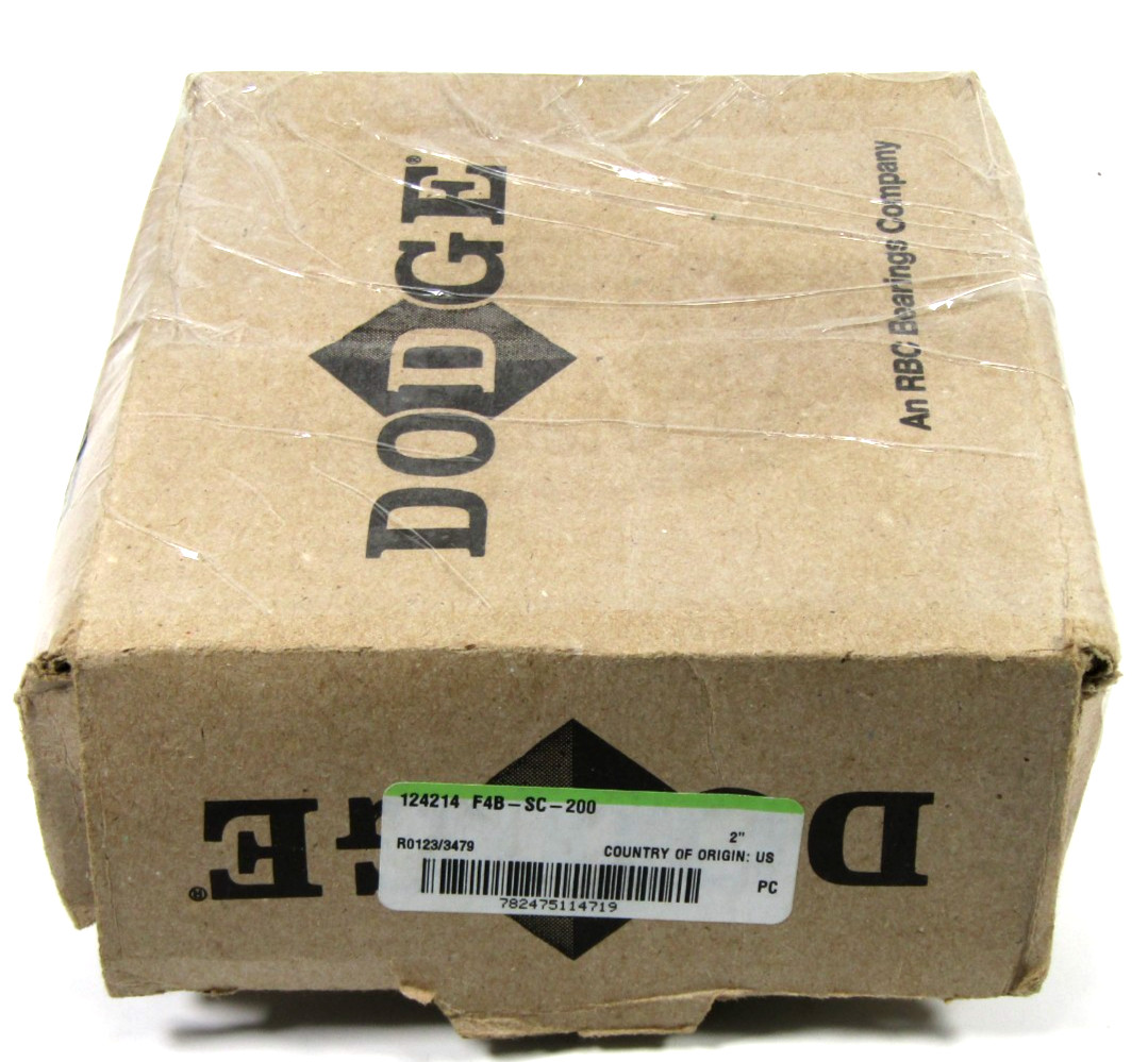 Dodge 124214 F4B-SC-200 2″ SC Flange Mount Ball Bearing Unit 4-Bolt Housing