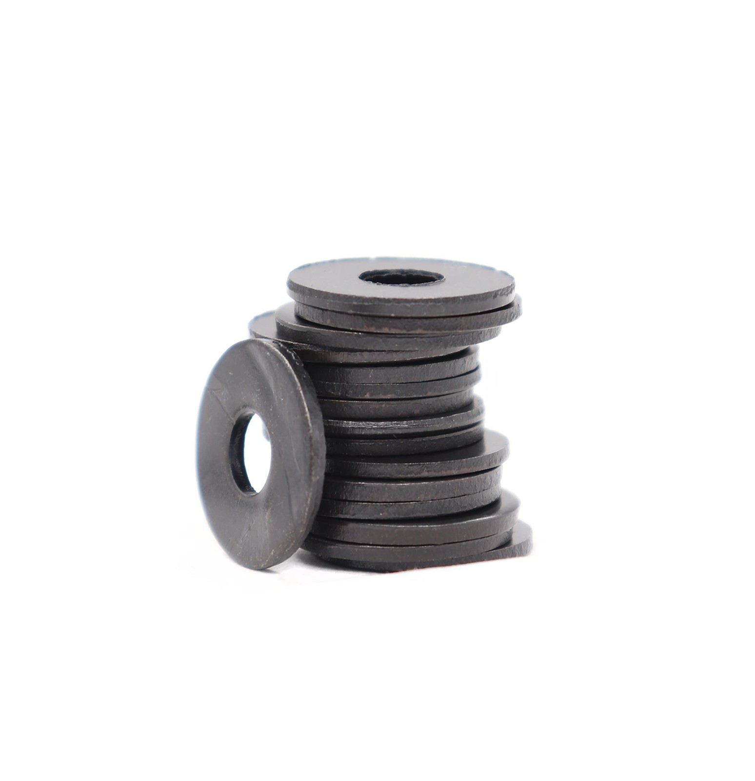 50pcs Black M8 Flat Washers(OD=24mm, 2mm Thickness) Grade 8 Carbon Steel, Zin…