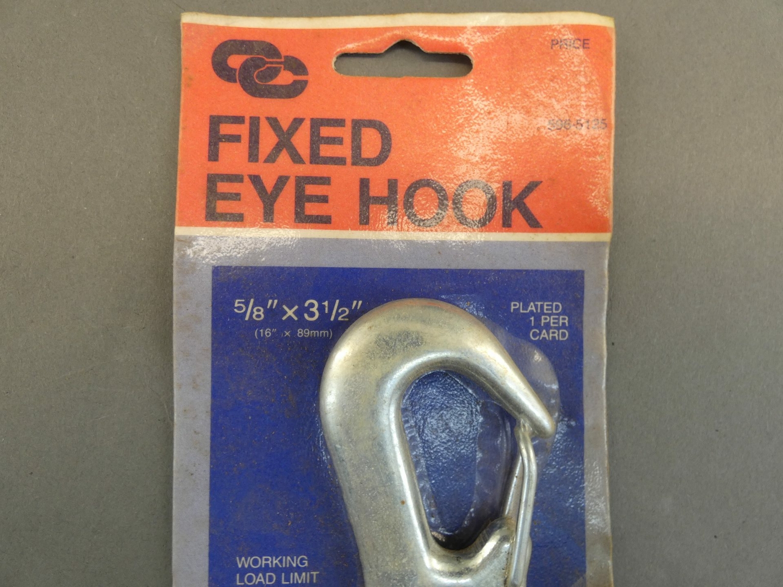 *Lot of 5* McGraw-Edison 596-5129 Fixed Eye Hook, 5/8″ x 3-1/2″, Campbell Cha…