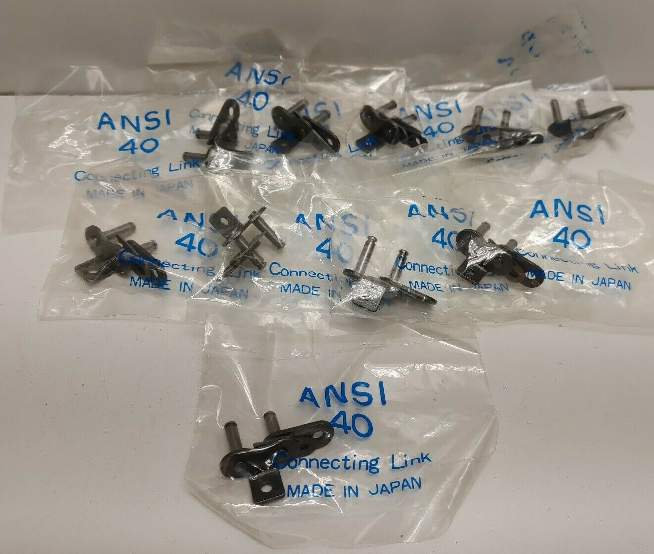 LOT OF 10 NEW OLD STOCK! HKK CHAIN SIZE 40 CONNECTING LINKS ANSI40