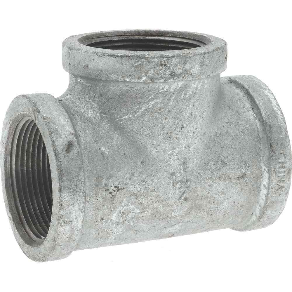 1-1/2″ Galvanized Malleable Iron Pipe Tee Threaded Ends, 300 Liquid & Gas psi…