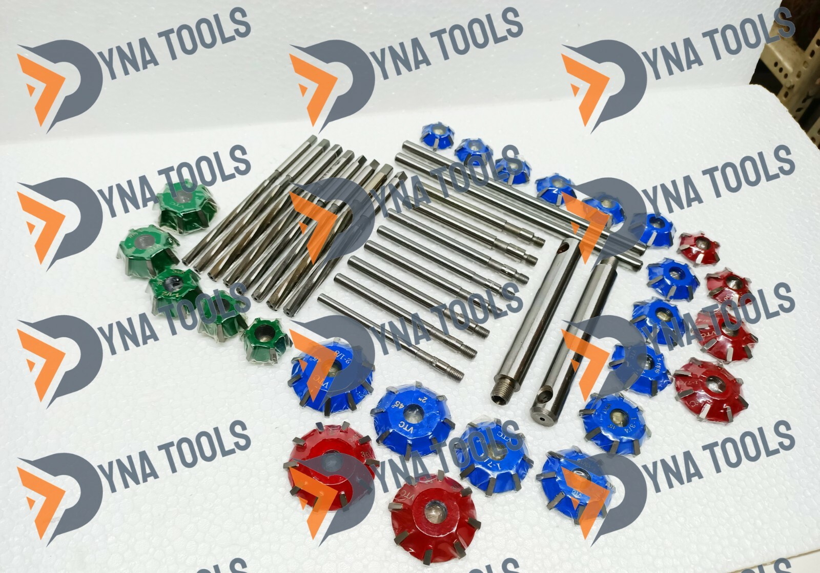 3 Angles Carbide Tipped Valve Seat Cutter Set + Reamers For DIESEL PETROL ENGINE