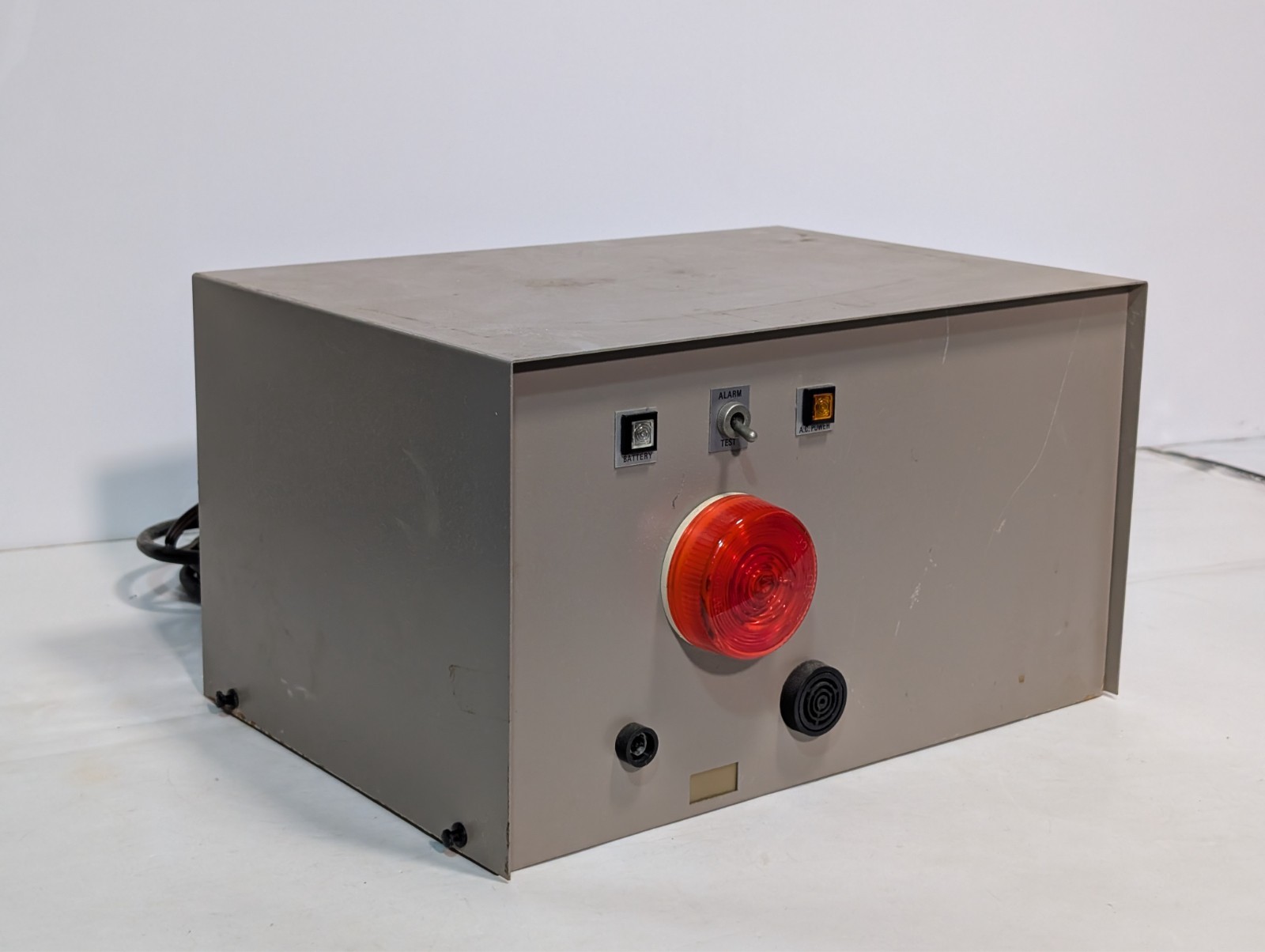 Industrial alarm power failure alert box battery & AC power indicators 120VAC