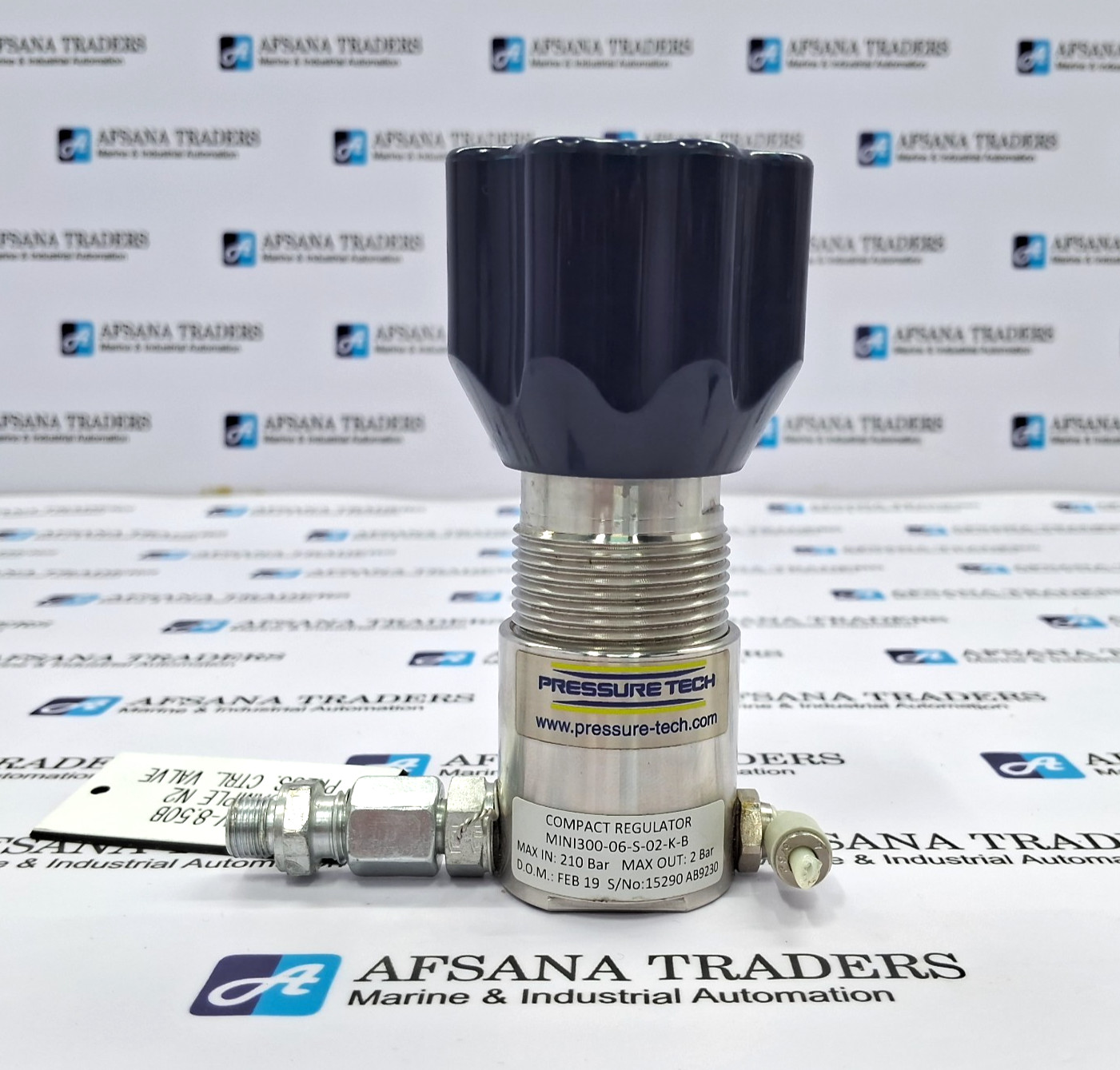 PRESSURE TECH | MINI300-06-5-02-K-B | PCV-8.50B | COMPACT REGULATOR
