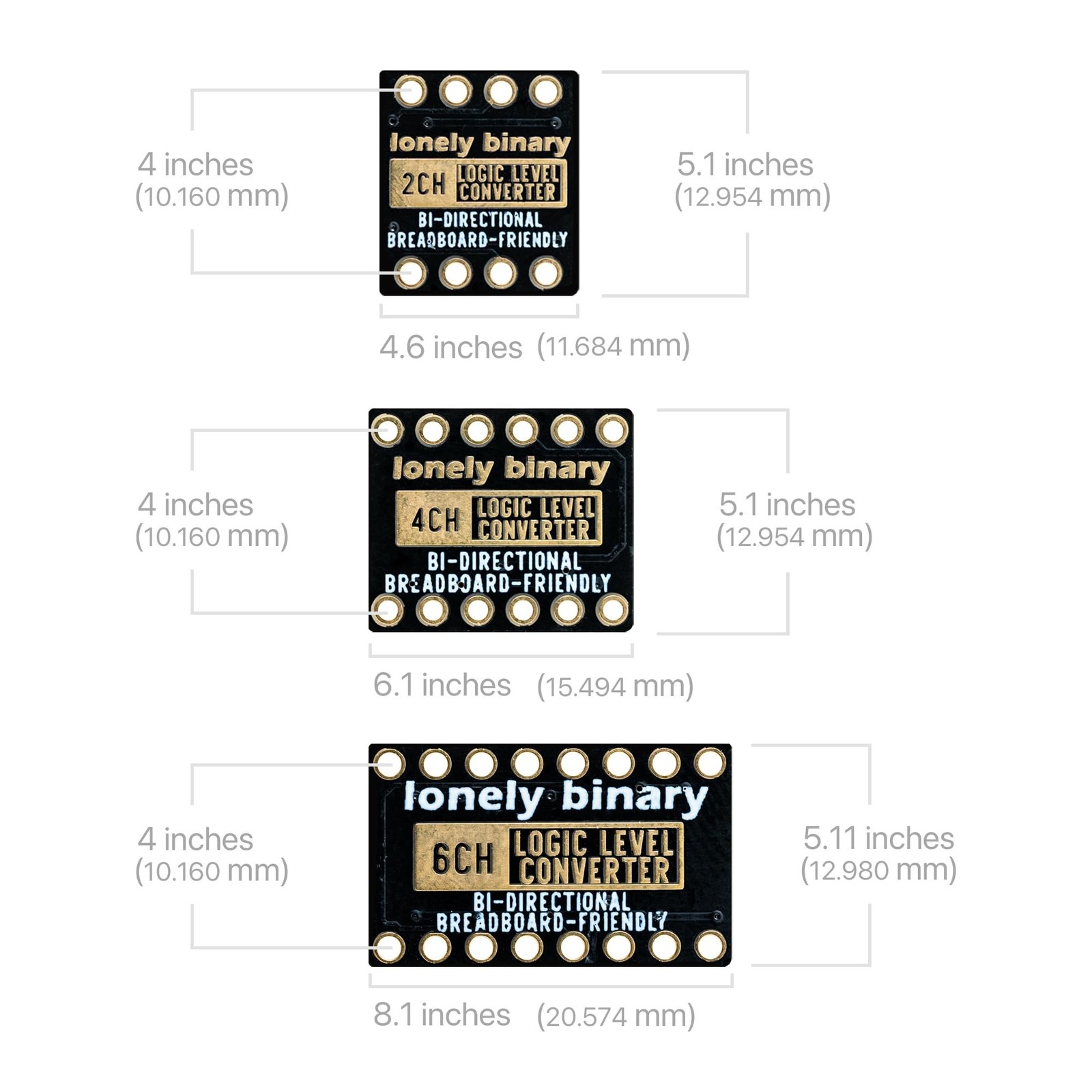 27 Pcs Logic Level Converter Kit – Multi-Channel Bi-Directional 3.3V to 5V Sh…