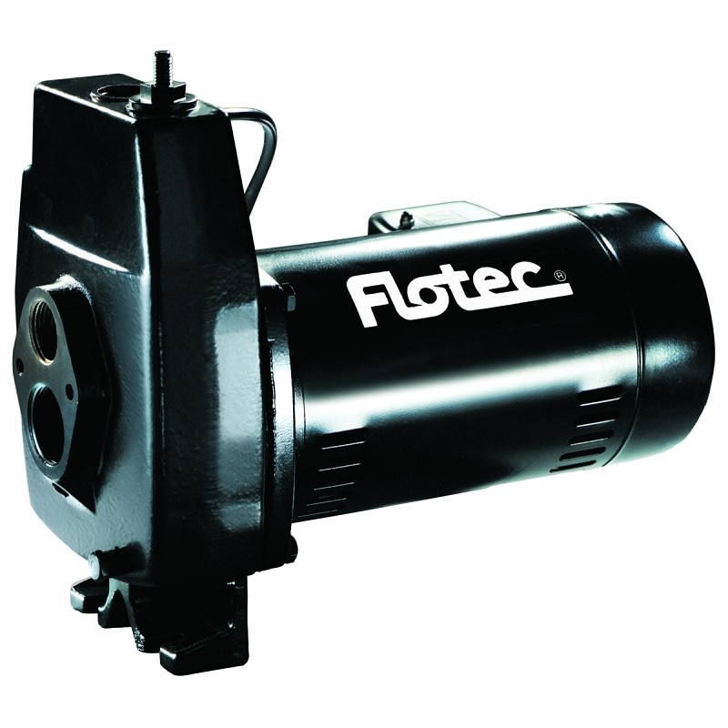 Flotec FP4222-08 Jet Pump, 6.1/12.2 A, 115/230 V, 0.75 hp, 1-1/4 in Suction, 1 i