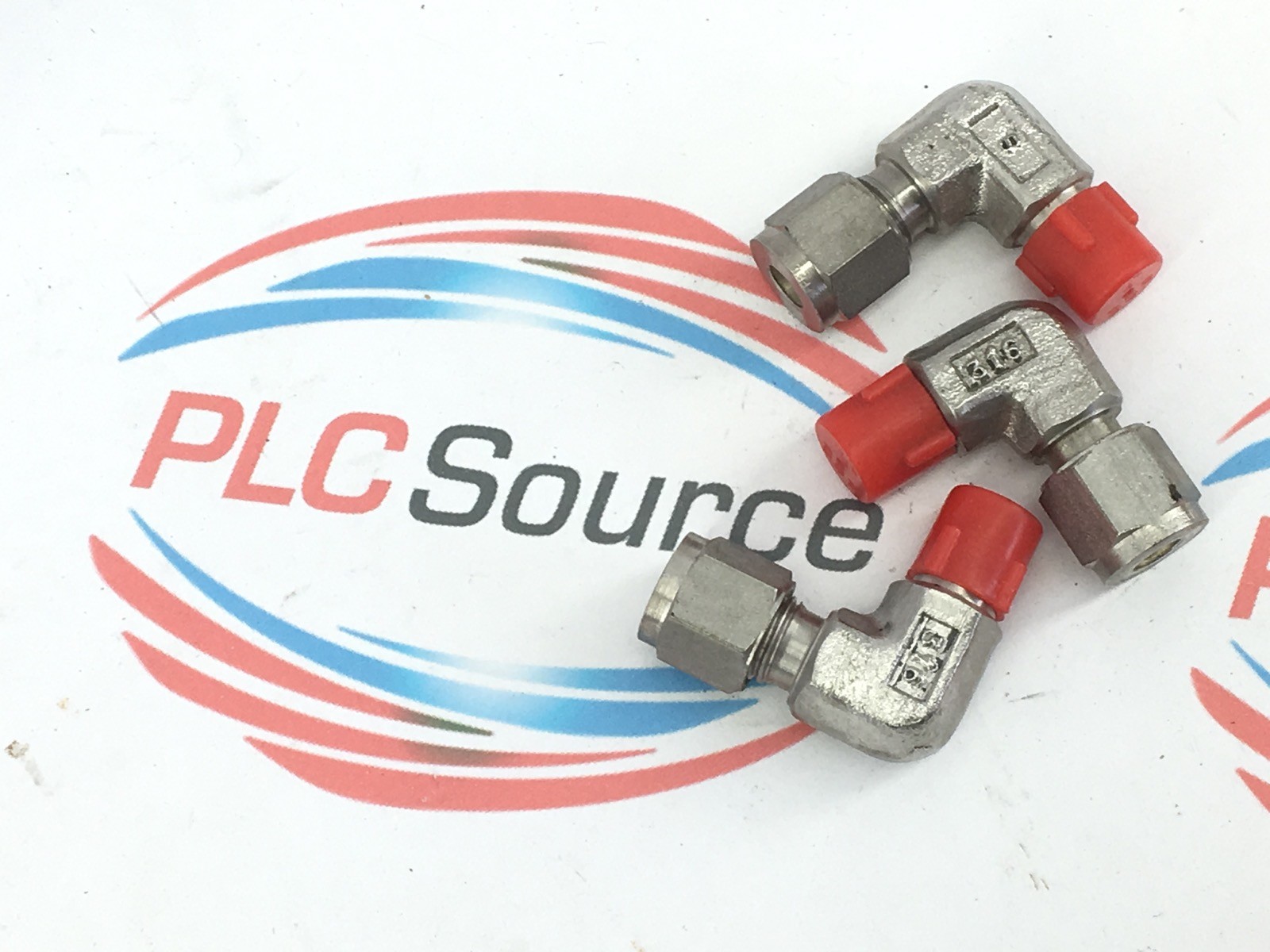 316SS 90° ELBOW ADAPTORS COMPRESSION TUBING to 3/8” THREAD 3-PK (A880)