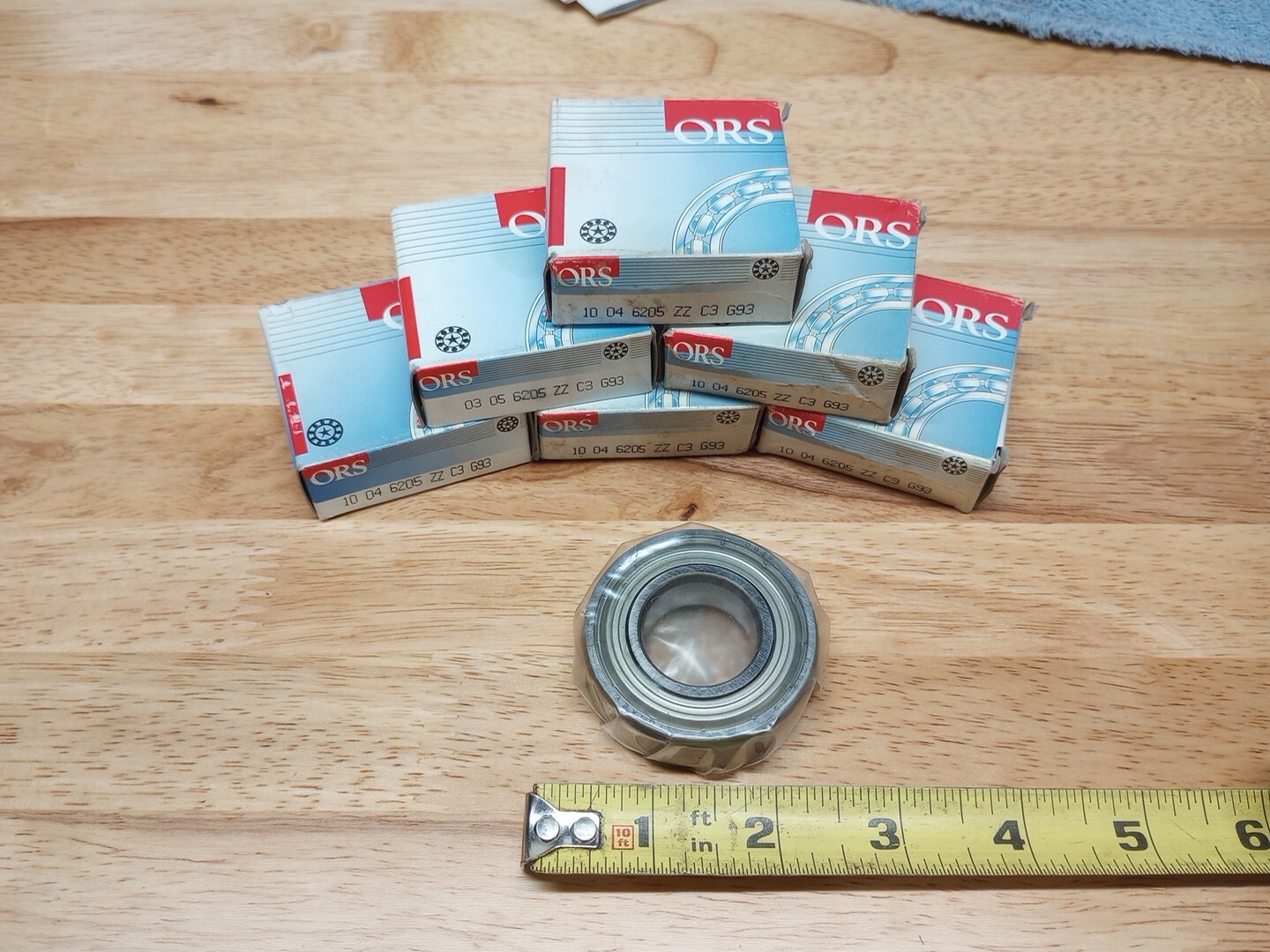 7pc Lot NEW ORS 6205 ZZ C3 Single Row Radial BEARING 25 x 52 x 15 mm