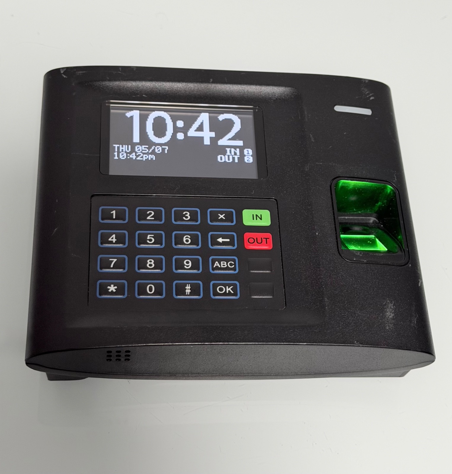 Biometric Data Collection Terminal Fingerprint Time Clock TCP/IP, Power Supply