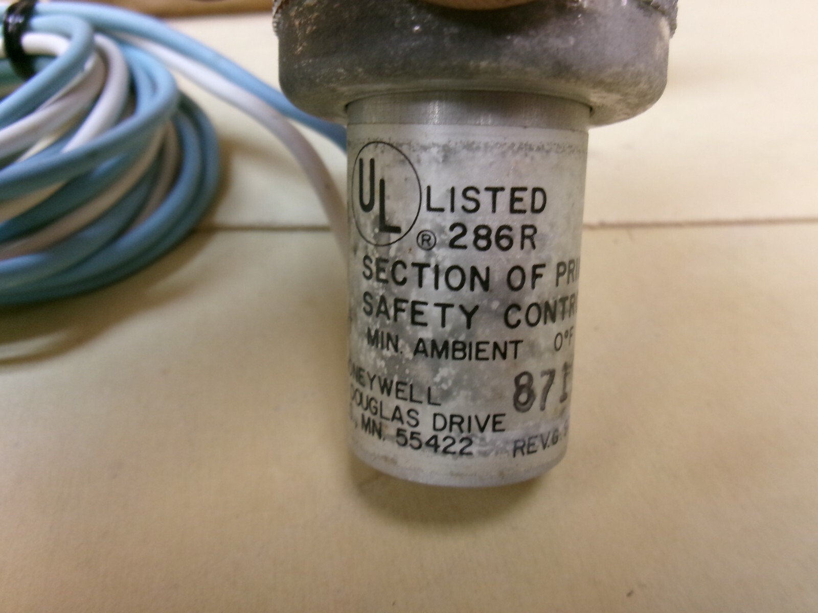 Honeywell C&035A FSG U.V. Flame Detector 0-250°F