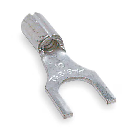Sta-Kon B14-14F Fork Terminal, 1/4 In Stud Size, 14 Awg, 600 V, Bare Insulated,