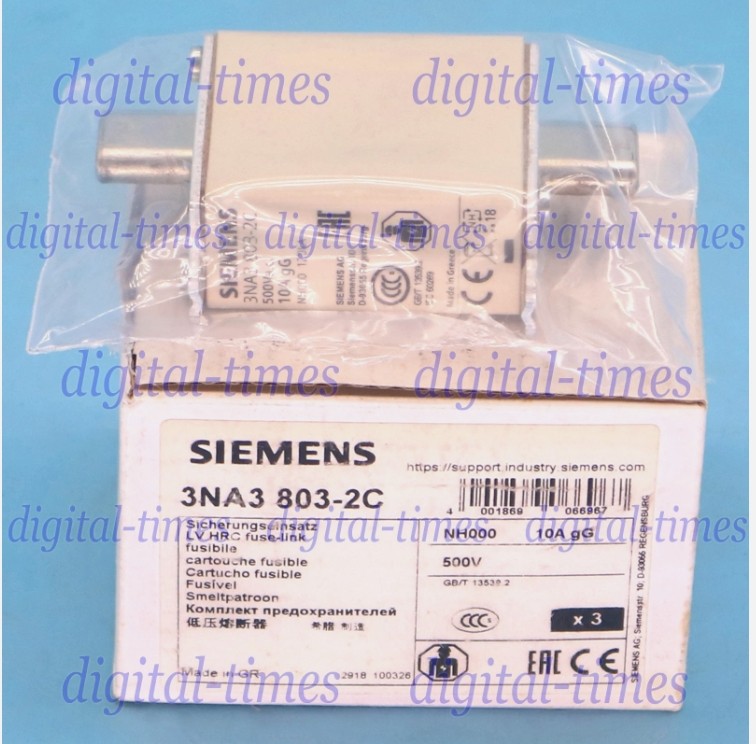 3PCS/box NEW SIEMENS 3NA3803-2C NH000 10A fuse SPOT STOCK