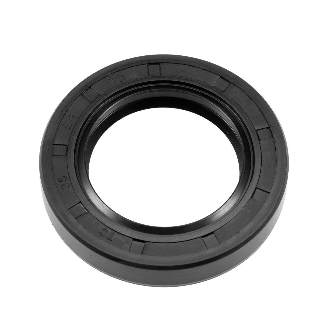 uxcell Oil Seal, TC 35mm x 55mm x 10mm Nitrile Rubber 55mmx35mmx10mm, black