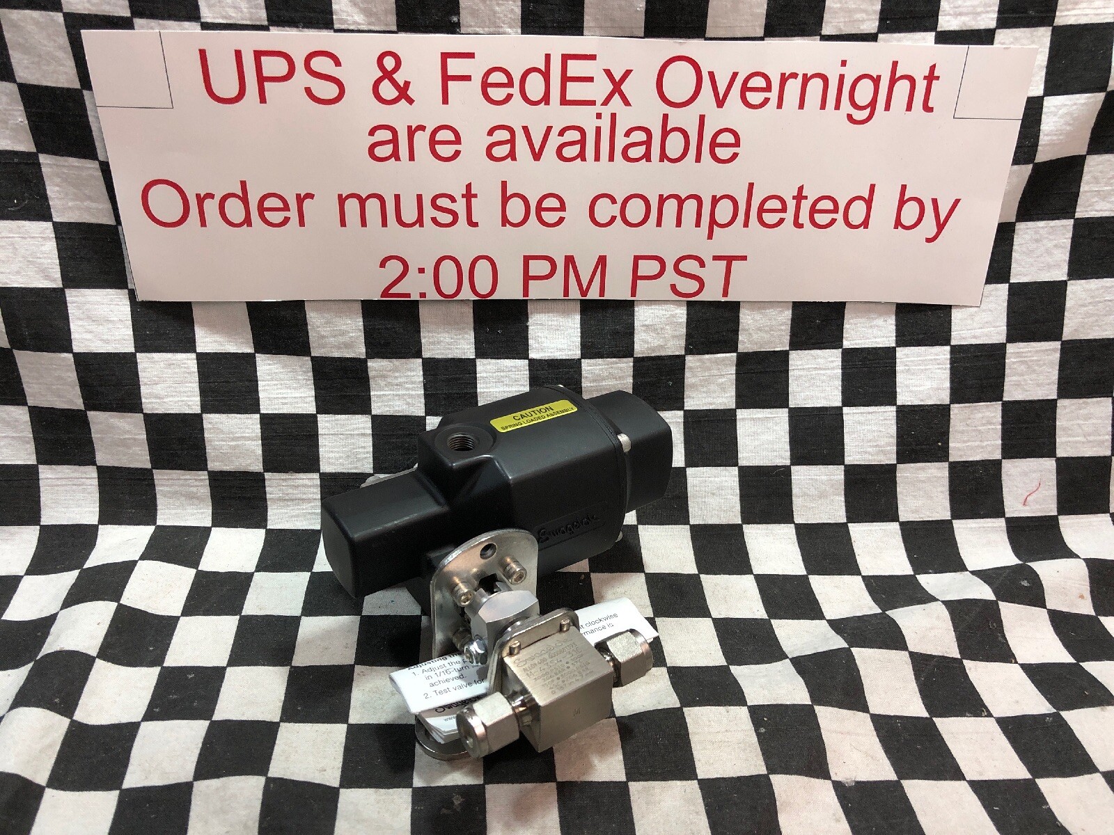 SWAGELOK Ball Valve Actuator MONEL 1/4″ COMP, M-43S4-31C, MS-131-SR, SHIPSAMEDAY