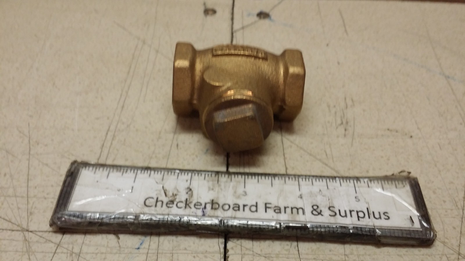 NOS Hammond Horizontal Lift Swing Check Valve 3/4″ 125 PSI Brass IB-904 904-3/4