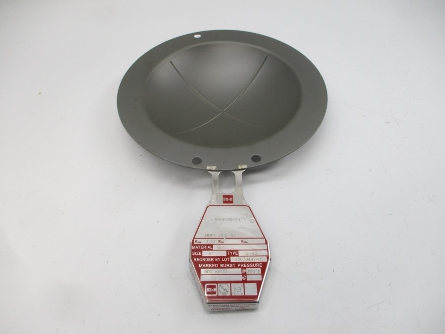 BS&B SAFETY SYSTEMS S-90 RDHFG5001N 500PSI 100’F 6″ NSMP