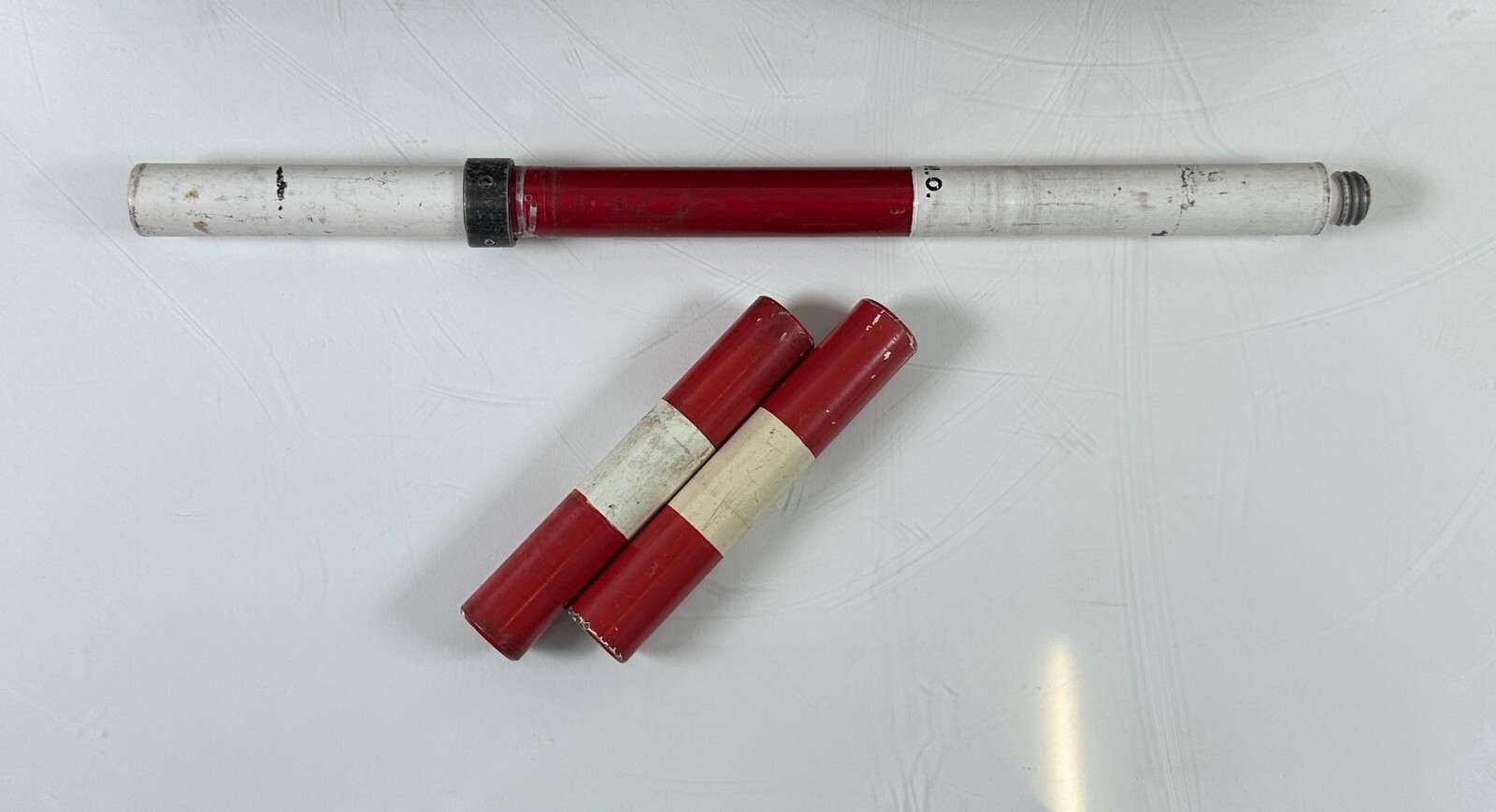 Geodimeter Prism Holder Target Pair Wild Tribrach, w/ Case