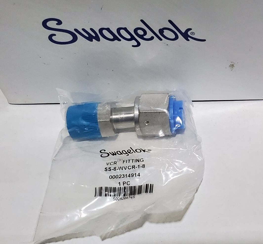NEW Swagelok SS-8-WVCR-1-8 316 SS WELDED VCR FITTING 1/2 IN WVCR X 1/2 IN MNPT