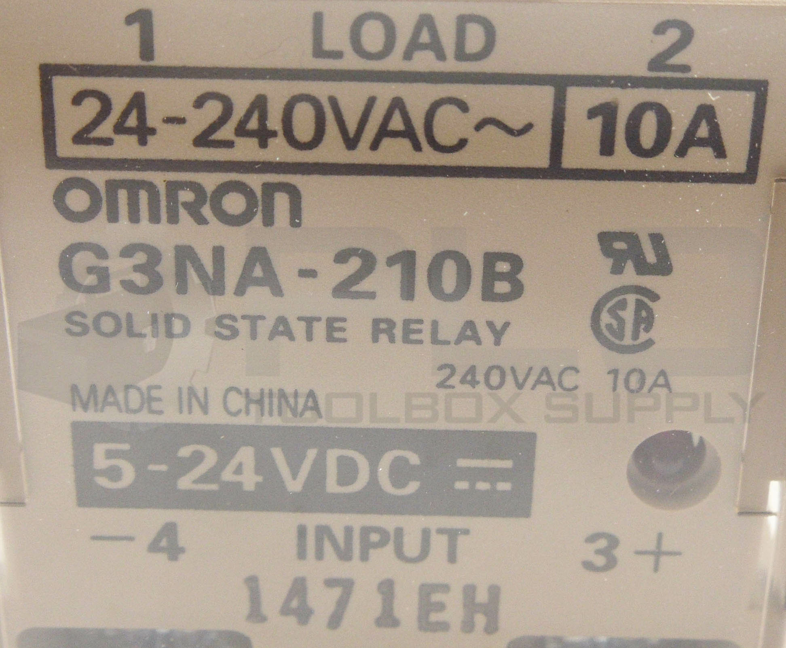 NEW LOT OF 2 OMRON G3NA-210B SOLID STATE RELAYS 5-24VDC 240VAC 10A