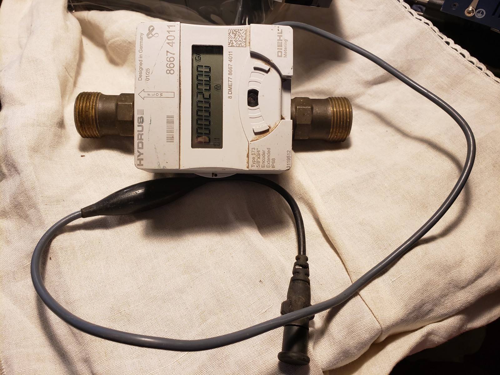 Diehl 3119512 5/8’x3/4″ Type 173 Encoder Extended IP68 Hydrus Water Meter Parts