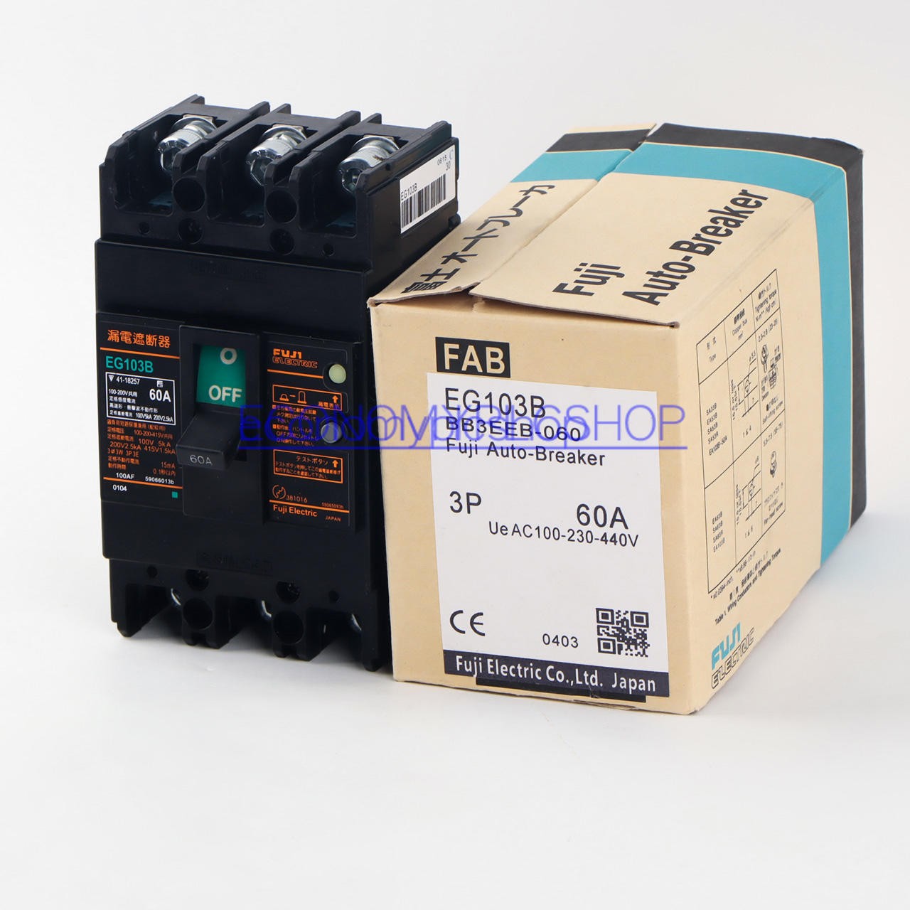 One New Fuji EG103B 3P 60A In Box